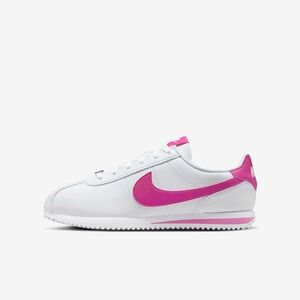 Nike Cortez Big Kids Sneakers White/Pink - Little Girls 13 Classic Shoe
